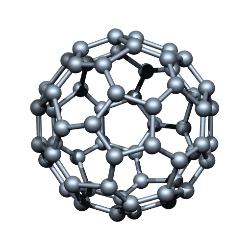 how many carbon atoms in buckminsterfullerene