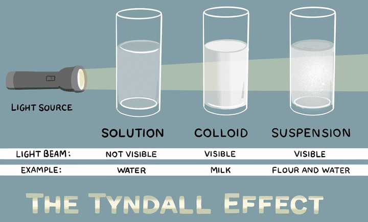 Tyndall Effect to tell solutions and dispersions apart
