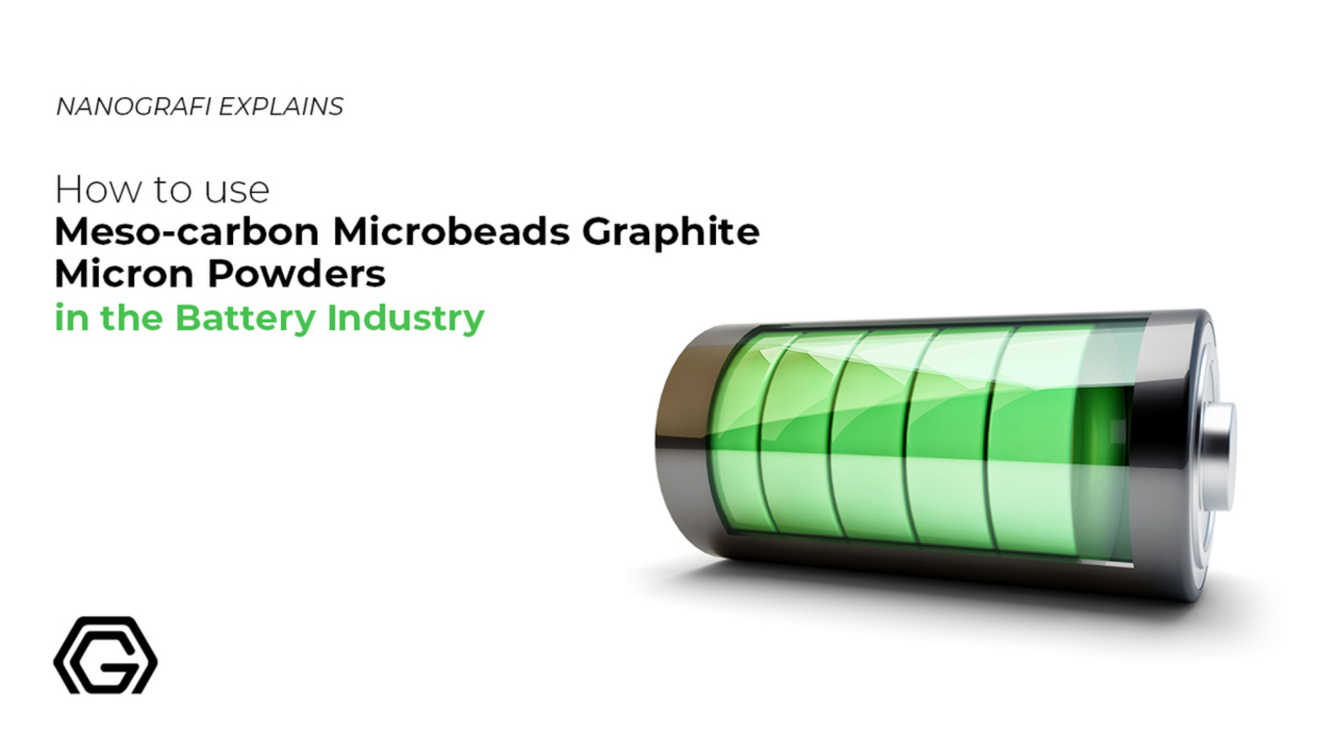 Meso-carbon microbeads Graphite micron powders in the battery industry