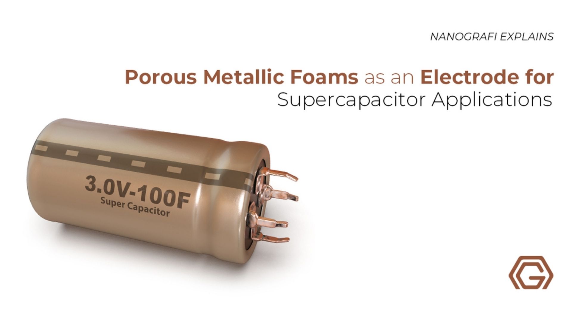 Porous metallic foams as an electrode for supercapacitor applications