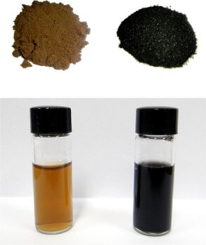 Graphene Oxide Before (left) and After (right) Reduction
