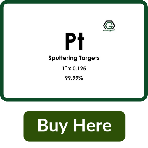 Platinum (Pt) Sputtering Targets, Purity: 99.99%, Size: 1'', Thickness: 0.125''