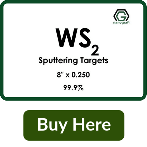 Tungsten Disulfide (WS2) Sputtering Targets, Purity: 99.9%, Size: 8'', Thickness: 0.250''